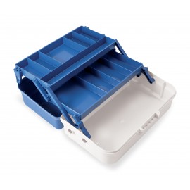 VALIGETTA 2 PIANI BIANCO BLU