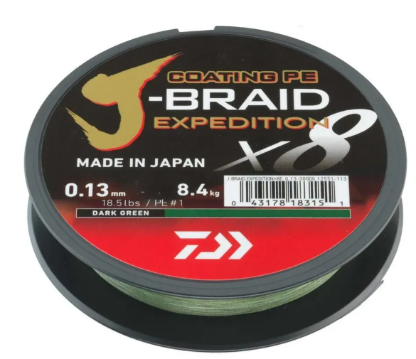DAIWA J-BRAID EXPEDITION X8 diam. 0,10