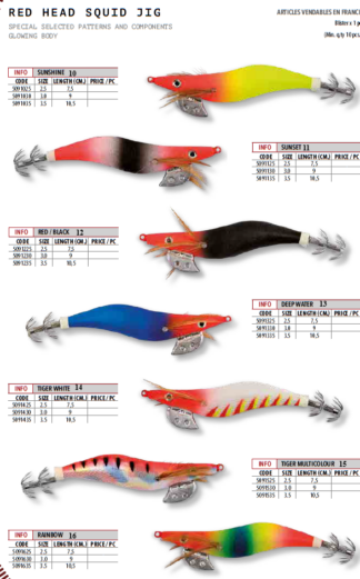 LF RED HEAD SQUID JIG